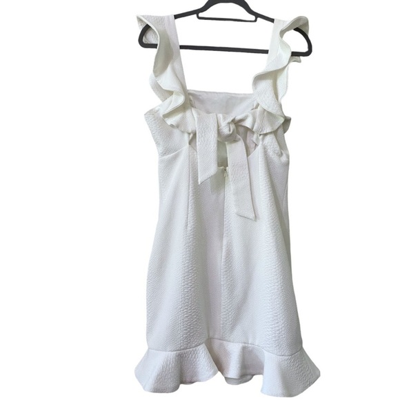 Bardot Ashley Frill White Mini Dress - Picture 5 of 10